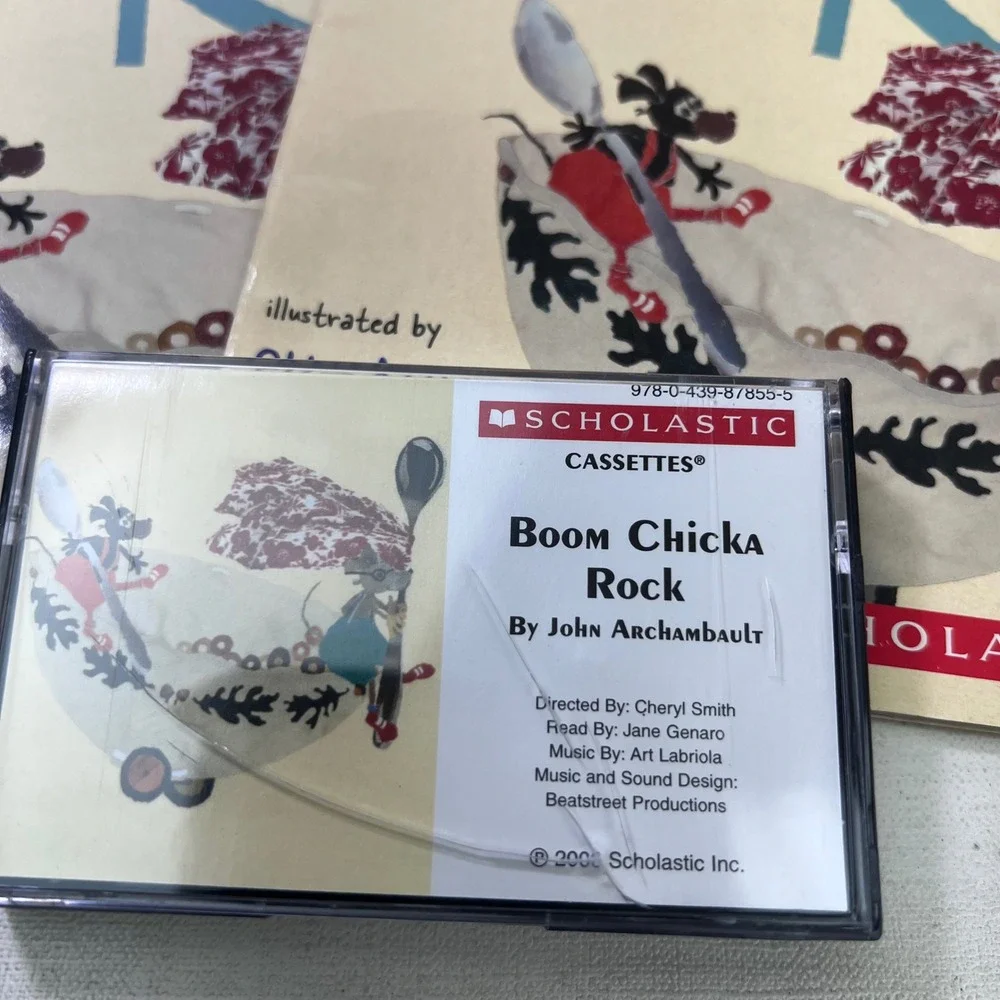 Boom Chicka Rock John Archambault Scholastic Book and Cassette Set Lot of 3